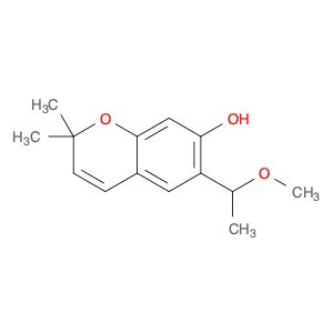 2H-1-Benzopyran-7-ol, 6-(1-methoxyethyl)-2,2-dimethyl- (9CI)