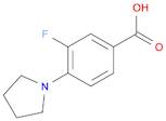 Benzoic acid, 3-fluoro-4-(1-pyrrolidinyl)-