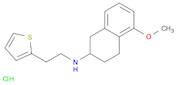 2-Thiopheneethanamine, N-(1,2,3,4-tetrahydro-5-methoxy-2-naphthalenyl)-, hydrochloride (1:1)