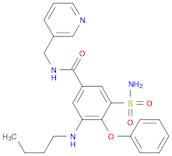 Benzamide, 3-(aminosulfonyl)-5-(butylamino)-4-phenoxy-N-(3-pyridinylmethyl)-