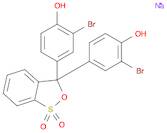 Phenol, 4,4'-(1,1-dioxido-3H-2,1-benzoxathiol-3-ylidene)bis[2-bromo-, monosodium salt (9CI)