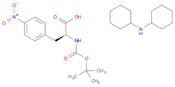 L-Phenylalanine, N-[(1,1-dimethylethoxy)carbonyl]-4-nitro-, compd. with N-cyclohexylcyclohexanamin…