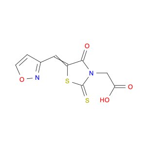 2-(5-(Isoxazol-3-ylmethylene)-4-oxo-2-thioxothiazolidin-3-yl)acetic acid