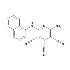 3,4,5-Pyridinetricarbonitrile, 2-amino-6-(1-naphthalenylamino)-