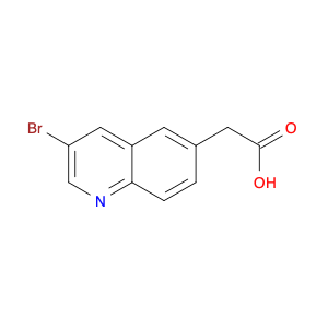 6-Quinolineacetic acid, 3-bromo-