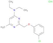 4-Pyrimidinamine, 2-[(3-chlorophenoxy)methyl]-N,N-diethyl-6-methyl-, hydrochloride (1:1)