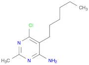 4-Pyrimidinamine, 6-chloro-5-hexyl-2-methyl-