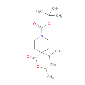 1,4-Piperidinedicarboxylic acid, 4-(1-methylethyl)-, 1-(1,1-dimethylethyl) 4-ethyl ester