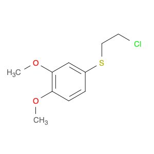 Benzene, 4-[(2-chloroethyl)thio]-1,2-dimethoxy-