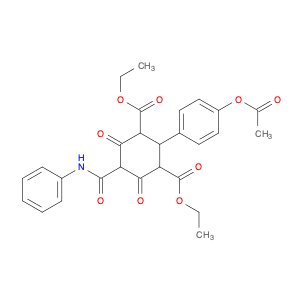 1,3-Cyclohexanedicarboxylic acid, 2-[4-(acetyloxy)phenyl]-4,6-dioxo-5-[(phenylamino)carbonyl]-, 1,…