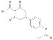 Cyclohexanecarboxamide, 4-[4-[(aminocarbonyl)oxy]phenyl]-2,6-dioxo-