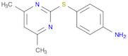 Benzenamine, 4-[(4,6-dimethyl-2-pyrimidinyl)thio]-