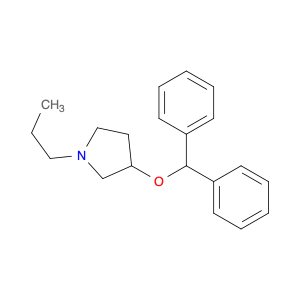 Pyrrolidine, 3-(diphenylmethoxy)-1-propyl-