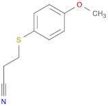 Propanenitrile, 3-[(4-methoxyphenyl)thio]-