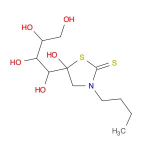 2-Thiazolidinethione, 3-butyl-5-hydroxy-5-(1,2,3,4-tetrahydroxybutyl)-