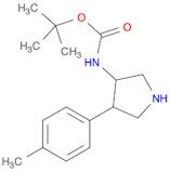 Carbamic acid, N-[4-(4-methylphenyl)-3-pyrrolidinyl]-, 1,1-dimethylethyl ester