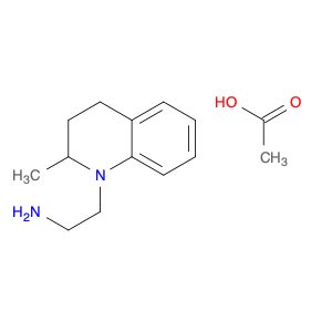1(2H)-Quinolineethanamine, 3,4-dihydro-2-methyl-, acetate (1:1)