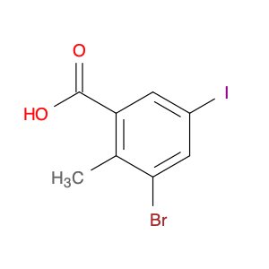 3-Bromo-5-iodo-2-methyl benzoic acid
