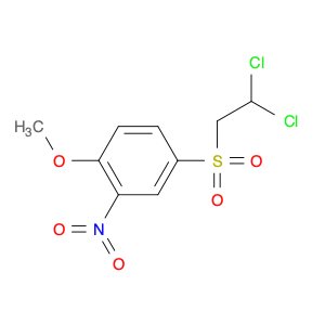 Benzene, 4-[(2,2-dichloroethyl)sulfonyl]-1-methoxy-2-nitro-
