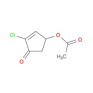 2-Cyclopenten-1-one, 4-(acetyloxy)-2-chloro-