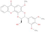 7H-1,4-Dioxino[2,3-c]xanthen-7-one, 2,3-dihydro-3-(4-hydroxy-3,5-dimethoxyphenyl)-2-(hydroxymethyl…