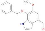 1H-Indole-4-carboxaldehyde, 6-methoxy-7-(phenylmethoxy)-