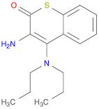 2H-1-Benzothiopyran-2-one, 3-amino-4-(dipropylamino)-