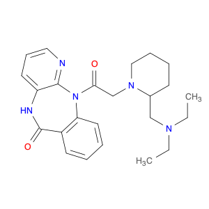 6H-Pyrido[2,3-b][1,4]benzodiazepin-6-one, 11-[2-[2-[(diethylamino)methyl]-1-piperidinyl]acetyl]-...