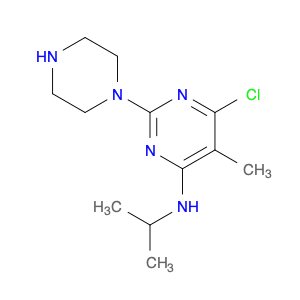 6-Chloro-N-isopropyl-5-methyl-2-(piperazin-1-yl)pyrimidin-4-amine