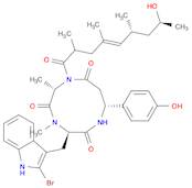 Cyclo[(3R)-3-(4-hydroxyphenyl)-β-alanyl-(2S,4E,6R,8S)-8-hydroxy-2,4,6-trimethyl-4-nonenoyl-L-alany…