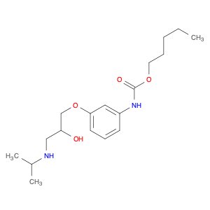 Carbamic acid, [3-[2-hydroxy-3-[(1-methylethyl)amino]propoxy]phenyl]-, pentyl ester (9CI)