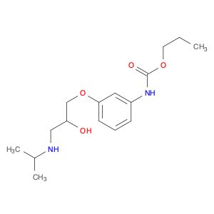 Carbamic acid, [3-[2-hydroxy-3-[(1-methylethyl)amino]propoxy]phenyl]-, propyl ester (9CI)