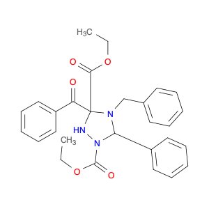 1,2,4-Triazolidine-1,3-dicarboxylic acid, 3-benzoyl-5-phenyl-4-(phenylmethyl)-, 1,3-diethyl ester