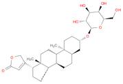 Card-20(22)-enolide, 3-(β-D-glucopyranosyloxy)-, (3β,5β)- (9CI)