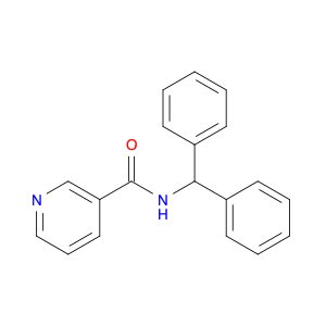 3-Pyridinecarboxamide, N-(diphenylmethyl)-