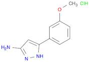 1H-Pyrazol-3-amine, 5-(3-methoxyphenyl)-, hydrochloride (1:1)