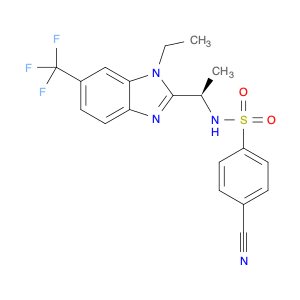 Benzenesulfonamide, 4-cyano-N-[(1R)-1-[1-ethyl-6-(trifluoromethyl)-1H-benzimidazol-2-yl]ethyl]-