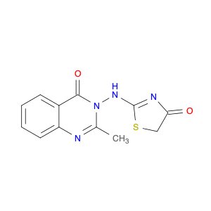 4(3H)-Quinazolinone, 3-[(4,5-dihydro-4-oxo-2-thiazolyl)amino]-2-methyl-