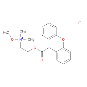 Ethanaminium, N-methoxy-N,N-dimethyl-2-[(9H-xanthen-9-ylcarbonyl)oxy]-, iodide (1:1)