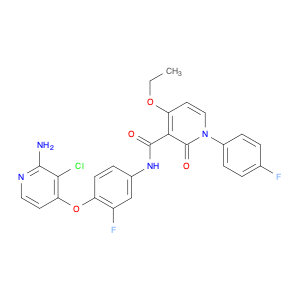 3-Pyridinecarboxamide, N-[4-[(2-amino-3-chloro-4-pyridinyl)oxy]-3-fluorophenyl]-4-ethoxy-1-(4-fluo…