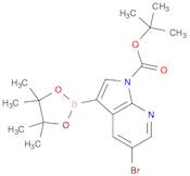 1H-Pyrrolo[2,3-b]pyridine-1-carboxylic acid, 5-bromo-3-(4,4,5,5-tetramethyl-1,3,2-dioxaborolan-2-y…