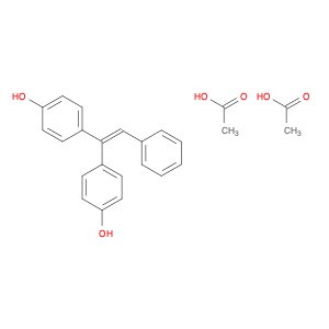 Phenol, 4,4'-(phenylethenylidene)bis-, diacetate (9CI)