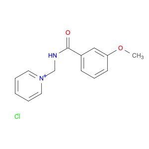 Pyridinium, 1-[[(3-methoxybenzoyl)amino]methyl]-, chloride (1:1)