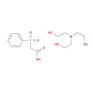 Acetic acid, (phenylsulfonyl)-, compd. with 2,2',2''-nitrilotris[ethanol] (1:1) (9CI)