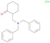 Cyclohexanone, 2-[[bis(phenylmethyl)amino]methyl]-, hydrochloride (1:1)