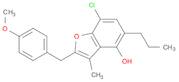 4-Benzofuranol, 7-chloro-2-[(4-methoxyphenyl)methyl]-3-methyl-5-propyl-