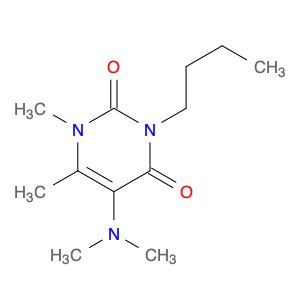 2,4(1H,3H)-Pyrimidinedione, 3-butyl-5-(dimethylamino)-1,6-dimethyl-