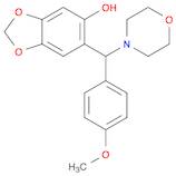 1,3-Benzodioxol-5-ol, 6-[(4-methoxyphenyl)-4-morpholinylmethyl]-