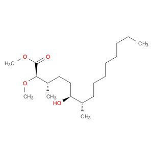 Pentadecanoic acid, 6-hydroxy-2-methoxy-3,7-dimethyl-, methyl ester, (2R,3S,6S,7S)-rel-
