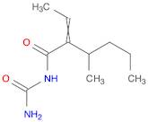 Hexanamide, N-(aminocarbonyl)-2-ethylidene-3-methyl-